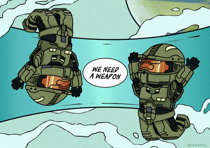 [ Commission ] Halo Greeting Card - Front