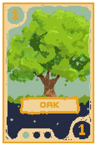 Card Game Asset - Oak